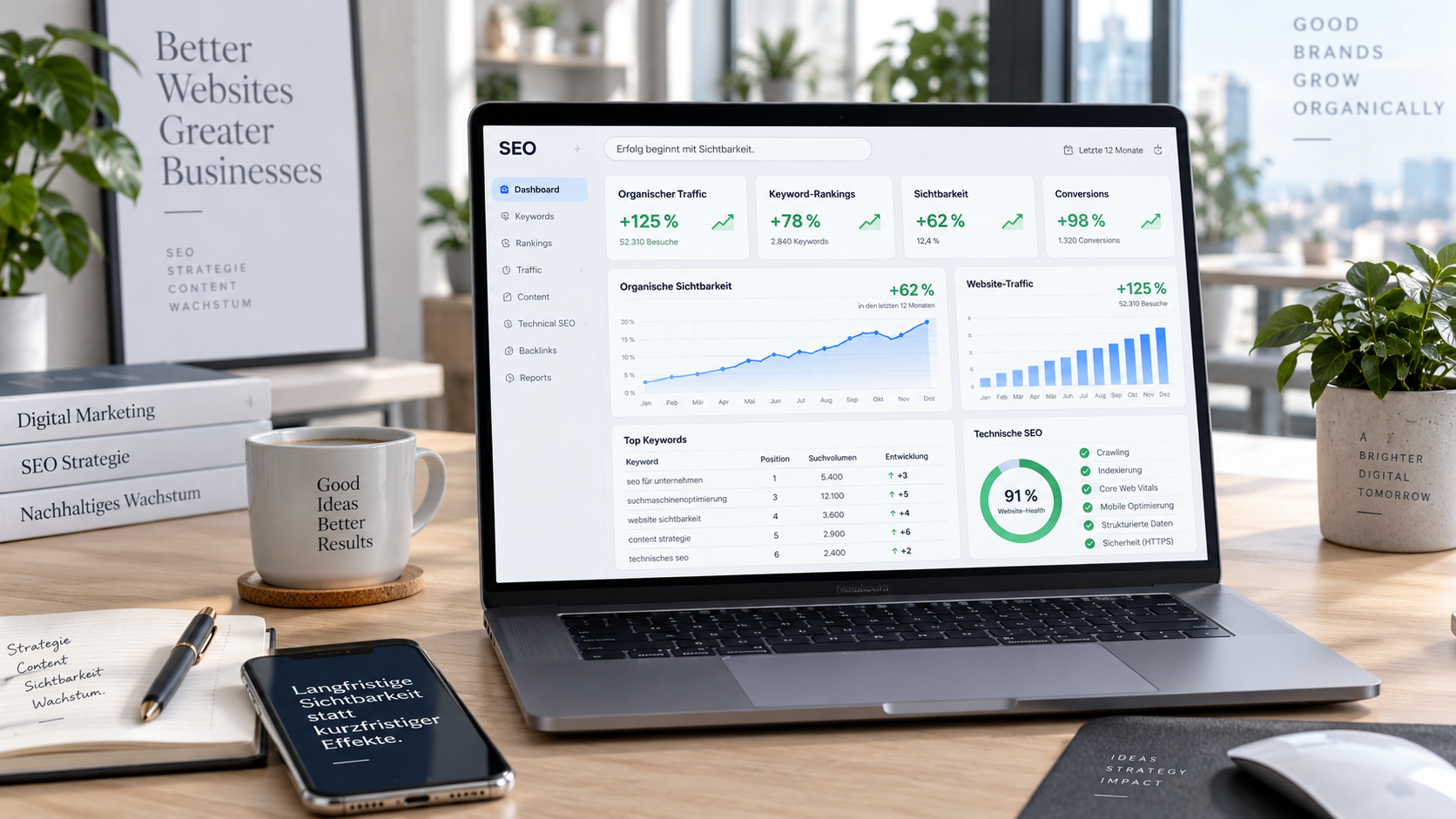 SEO für Unternehmen: Bei Google langfristig sichtbar werden